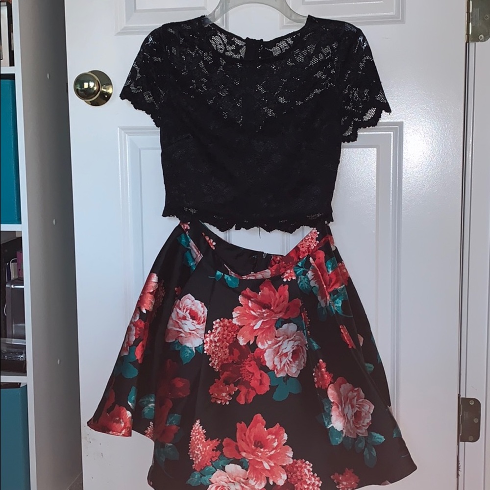 Two-piece homecoming dress